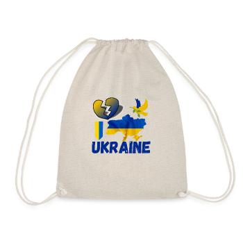 Ukraine| Ich unterstütze die Ukraine - Turnbeutel - Natur - Vorne