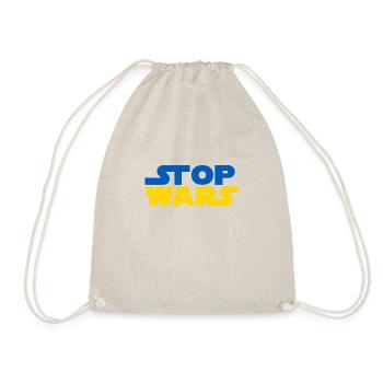Star Stop Wars - Ich stehe an der Seite der Ukraine - Turnbeutel - Natur - Vorne
