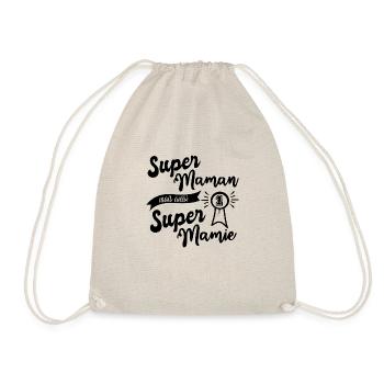 super maman super mamie - Sac de sport léger - nature - Devant