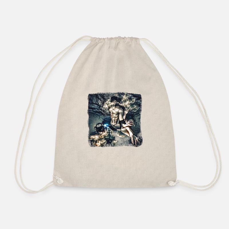 Embrace The Darkness - Drawstring Bag - nature