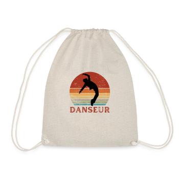 DANSEUR SILHOUETTE HOMME SUNSET ROUGE VINTAGE - Sac de sport léger - nature - Devant