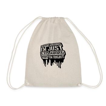 Je ne discute pas - Sac de sport léger - nature - Devant