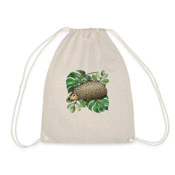 Hedgehog - Drawstring Bag - nature - Front