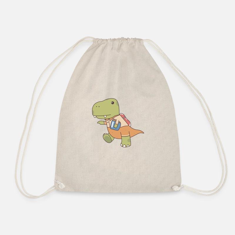dino enfantino - Drawstring Bag - nature