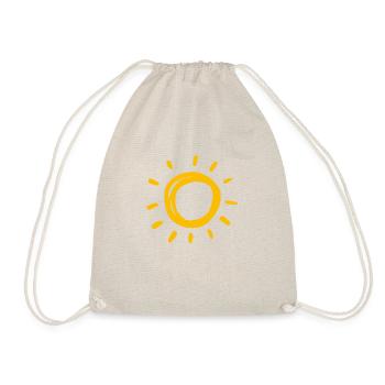 Sun 2 - Drawstring Bag - nature - Front