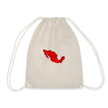 Mexico 3D Map - Drawstring Bag - nature - Front