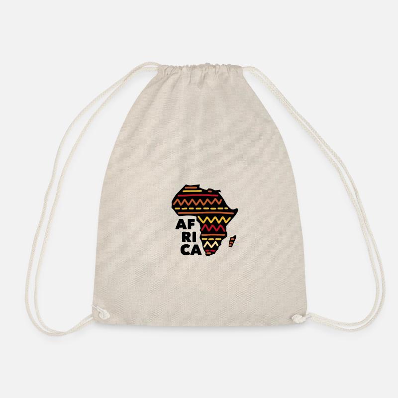 AFRICA TRIBAL - Drawstring Bag - nature