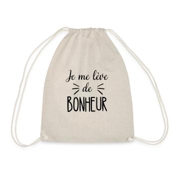 Je me lève de bonheur - Sac de sport léger - nature - Devant