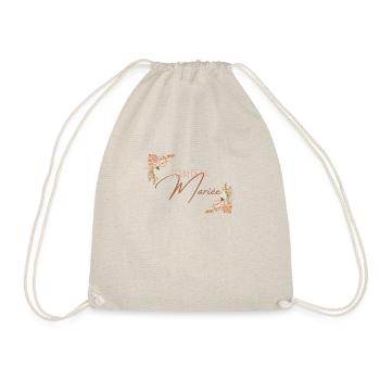 team de la Mariée evjf t-shirt assorti floral - Sac de sport léger - nature - Devant
