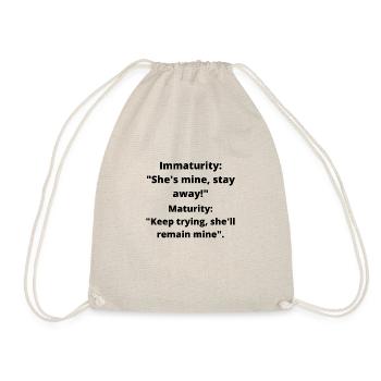 Funny sarcasm - Drawstring Bag - nature - Front