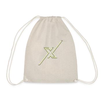 Forme de symbole typographie lettre Alphabet X - Sac de sport léger - nature - Devant