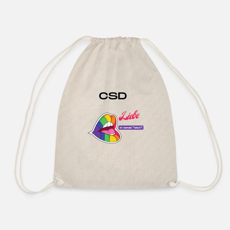 CSD Shirt Pride - Turnbeutel - Natur