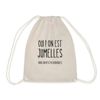 oui on est jumelles - Sac de sport léger - nature - Devant