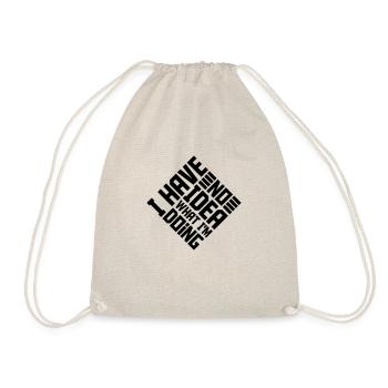 I Have No Idea - Drawstring Bag - nature - Front