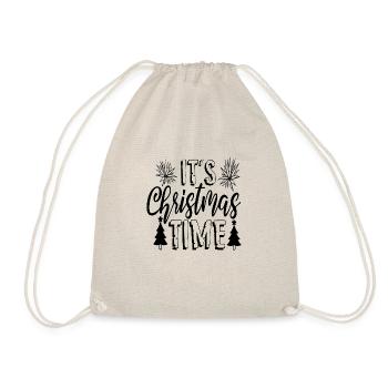 It´s Christmas Time - Turnbeutel - Natur - Vorne