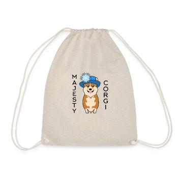Majesty Corgi - Drawstring Bag - nature - Front