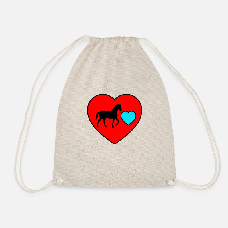 Horse - Drawstring Bag - nature