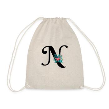 lettre N fleuris - Sac de sport léger - nature - Devant