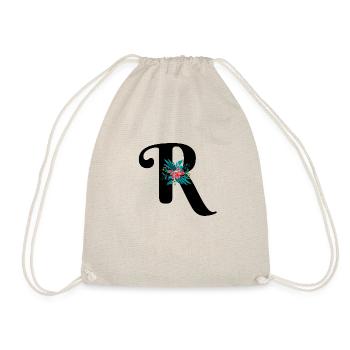 lettre R fleuris - Sac de sport léger - nature - Devant