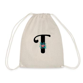 lettre T fleuris - Sac de sport léger - nature - Devant