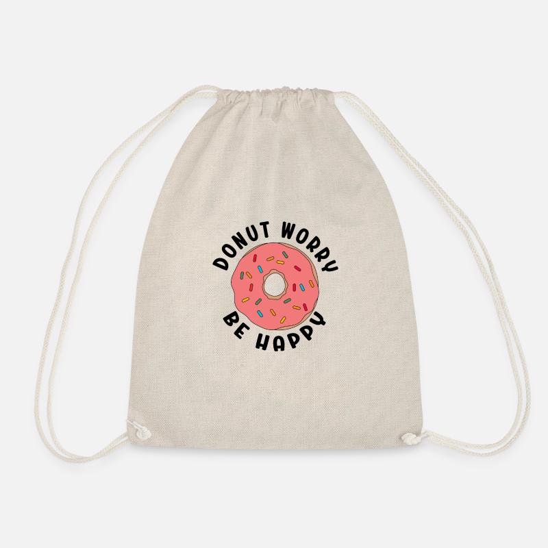 Donut worry be happy - Turnbeutel - Natur