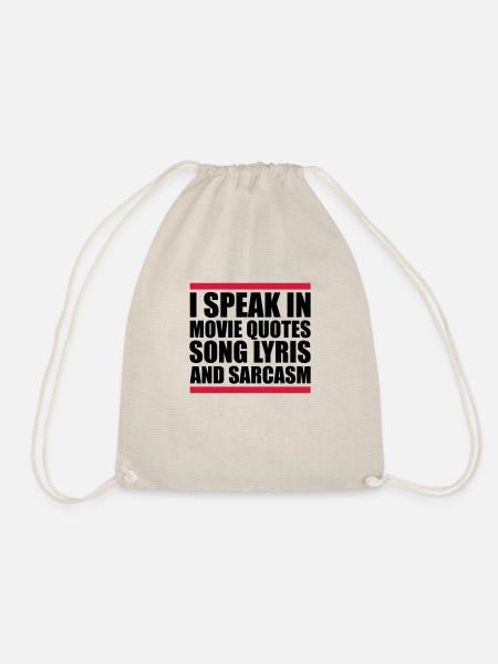 speak lyrics and sarcasm - Turnbeutel - Natur