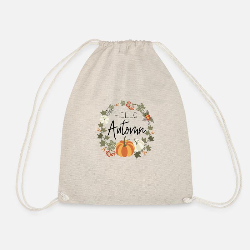 Hello automn - Drawstring Bag - nature