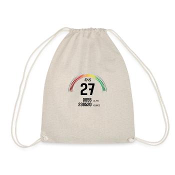 Anniversaire 27 ans Compteur - Sac de sport léger - nature - Devant