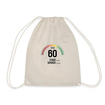 Anniversaire 60 ans Compteur - Sac de sport léger - nature - Devant