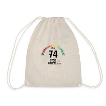 Anniversaire 74 ans Compteur - Sac de sport léger - nature - Devant