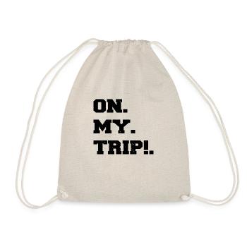 eat sleep travel present idea awesome hiking - Turnbeutel - Natur - Vorne