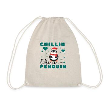 Chillin like a Penguin - Drawstring Bag - nature - Front