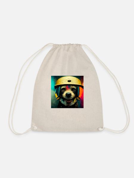 Bunter Hund - Turnbeutel - Natur