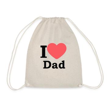 Ich liebe Papa - Turnbeutel - Natur - Vorne