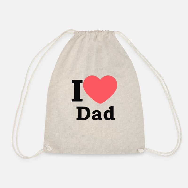 Ich liebe Papa - Turnbeutel - Natur