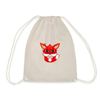 Fuchs große Augen ohne Kreis - Turnbeutel - Natur - Vorne