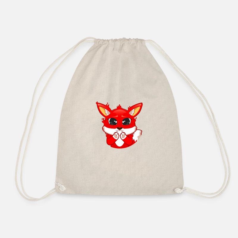 Fuchs große Augen ohne Kreis - Turnbeutel - Natur