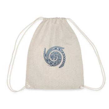 psychedelic waeves blue - Turnbeutel - Natur - Vorne