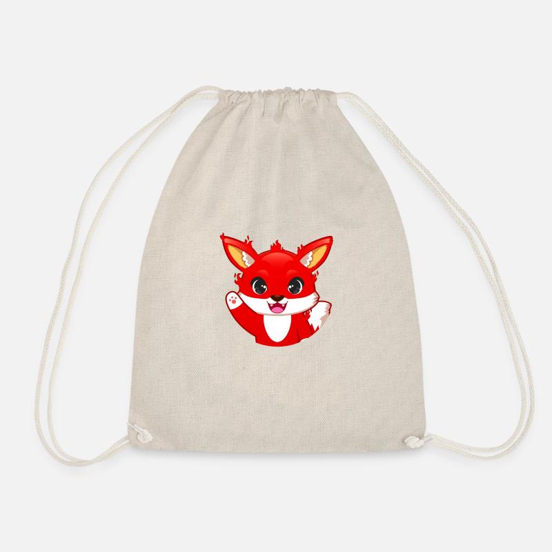 Fuchs Winken ohne Kreis - Turnbeutel - Natur