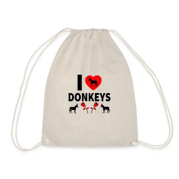 Donkey - Drawstring Bag - nature - Front