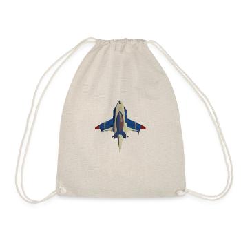 Retro Game Airplane - Turnbeutel - Natur - Vorne