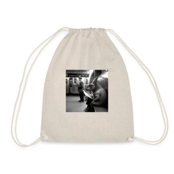 Dino in the subway - Drawstring Bag - nature - Front