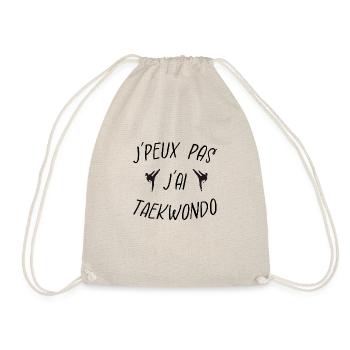 j'peux pas j'ai taekwondo - Sac de sport léger - nature - Devant