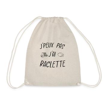 j'peux pas j'ai raclette - Sac de sport léger - nature - Devant