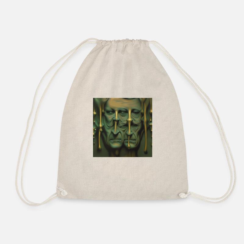 SKELETON 4 - Drawstring Bag - nature