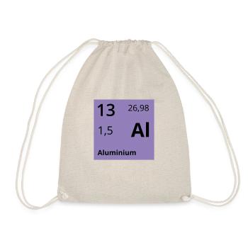 Aluminium - Turnbeutel - Natur - Vorne