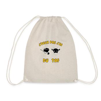J’peux pas j’ai du taf - Sac de sport léger - nature - Devant
