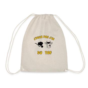 J’peux pas j’ai du taf - Sac de sport léger - nature - Devant