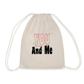 You and me - Drawstring Bag - nature - Front