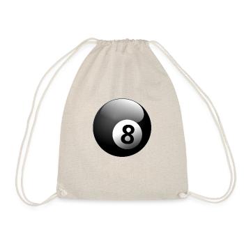Magischer 8 Ball - Turnbeutel - Natur - Vorne